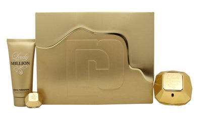 Paco Rabanne Lady Million Presentset 80ml EDP + 100ml Body Lotion + 5ml EDP - Fragrance Store