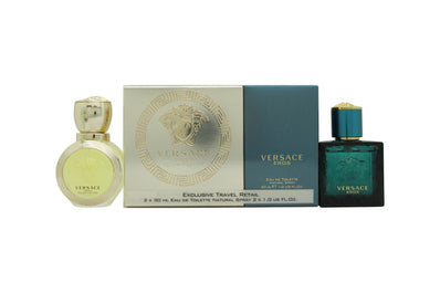 Versace Eros Presentset 30ml EDT Pour Homme + 30ml EDT Pour Femme - Fragrance Store