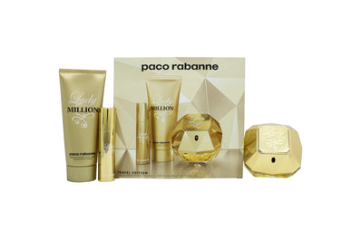 Paco Rabanne Lady Million Presentset 80ml EDP + 10ml EDP + 100ml Body Lotion - Fragrance Store