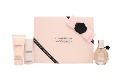 Viktor & Rolf FlowerBomb Giftset 50ml EDP + 50ml Body Lotion + 50ml Duschgel
