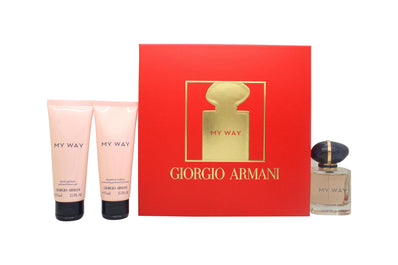 Giorgio Armani My Way Gift Set 50ml EDP + 75ml Body Lotion + 75ml Shower Gel